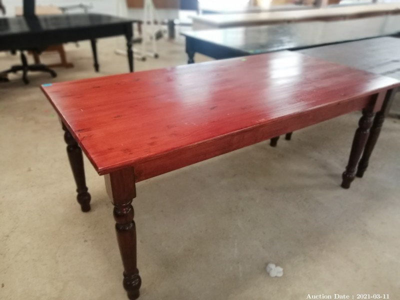 316 Solid Pine Table in Russet Stain