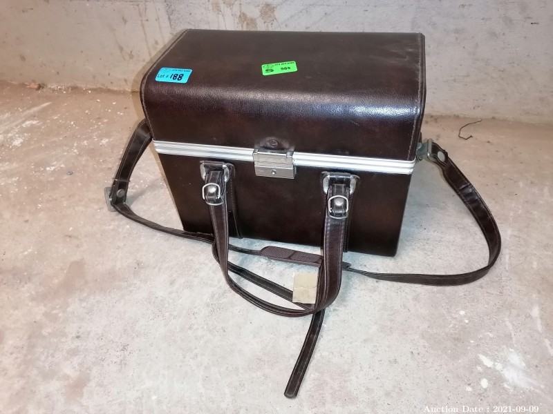 188 - Faux Leather Vanity Case