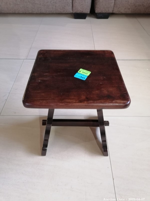 1343 - Wooden Stool / Side Table