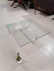 Description 249 - Modern Chrome and Glass Coffee Table