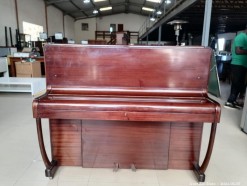 Description 7120- 1x Wooden Antique Upright Knight Piano 