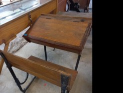 Description 132 - Vintage Oak School Desk with Opening Top