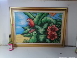 Description Lot 6333 - Tropical Parrot Painting