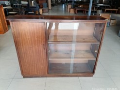Description 3979 - Solid Wood Cupboard with Display Area