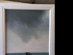 Description Lot 514 - \'Stormy Sky\' - Large framed oil on board signed \'Butler\'