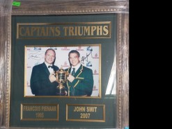 Description 143 - SA World Cup Rugby Memorabilia - Signed by Francois Pienaar & John Smit