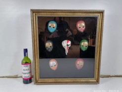 Description 4701 - Beautiful Venetian Masks in a Picture Box