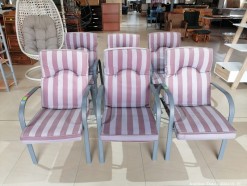 Description 4700 - 6 Lovely Adjustable Patio Chairs with Cushions
