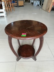 Description 2747 - Solid Wood Round Side Table
