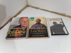 Description Lot 1553 - 2 x South African Political Books & 1 x Mandela DVD