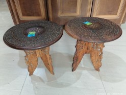 Description 398 - Pair of Ornate Carved Side Tables