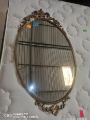 Description 325 - Oval Mirror with Copper Frame