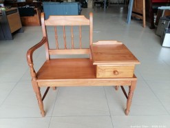 Description 3160 - Magnificent Solid Wood Telephone Table with Seating Area