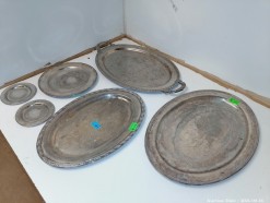 Description 337 - Selection of 6 Silver Plated Platters