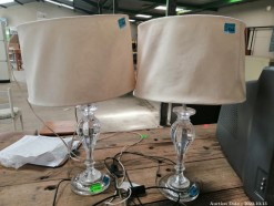 Description 502 Bedside Lamps - AUCTIONED AS A SET