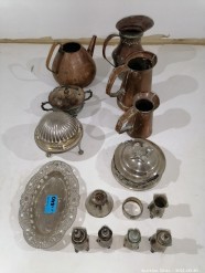 Description 1440 - Assorted Brass and Silver Plated Items (17 pieces)