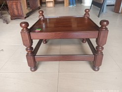 Description 4115 - Solid Wood Square Side Table