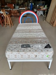 Description 2758 - Single Bed with Base, Headboard and Mattress