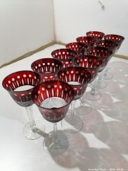 Description 204 - 12 X RED WINE GLASSES