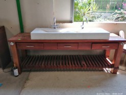 Description 507 Double Sink & Cabinet