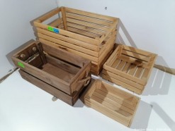 Description Lot 1478 - 4 x assorted wooden crates
