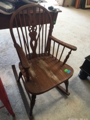Description 107 Wooden Rocking Chair