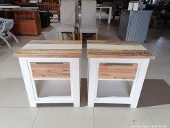 Description 3462 - 2 Stunning Solid Wood Bedside Cabinets