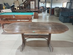 Description 3226 - Substantial Oval Wood Dining Room Table