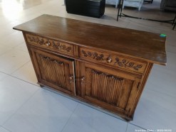 Description 1968 - 1 x Wooden Sideboard with two drawers