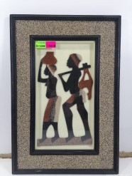 Description 4947 - Stunning Framed African Woman Art