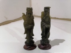 Description 419 - Pair of Oriental Jade Statues