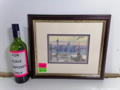 Description 3059 - Framed Painting of a Palace By JG Roots