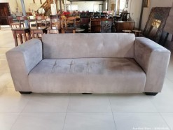 Description 1684 - 1 x 3 seater Couch Upholstered in Gray Material