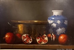 Description Lot 408 - \'Pomegranate Still Life\' by Duggie du Toit