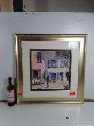 Description 3053 - Framed Painting of a House By Wendy Anderson