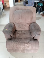 Description 3028 - Wonderful Brown Lazy Boy Upholstered Recliner Chair