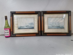 Description Lot 6610 - Pair of Framed Sailing Ships