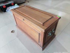 Description 2857 - Magnificent Solid Wood Kist with Decorative Handles