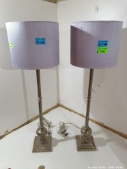 Description 174 - Beautiful Pair of Ornate Lamps