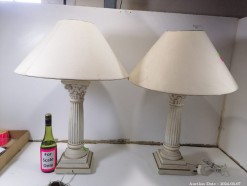 Description Lot 5744 - Pair of Bedside Lamps