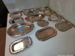 Description 334 - Assortment of 12 Silver Plated Platters
