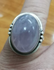 Description 154 - Pretty Sterling Silver and Opal Ring