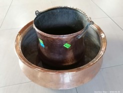 Description 1824 - 2 x Copper-Plated Pots