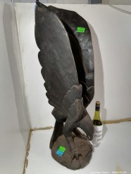 Description 1668 - 1 x Large Carving of Eagle in Wood