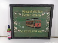 Description 4191 - Electric Railway Wooden Sign