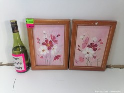 Description Lot 6338 - Pair of Framed Cosmos Paintings