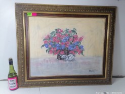 Description Lot 6319 - Beautifuly Framed Floral Painting signed E. Passmore