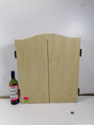 Description 5245 - Amazing Dart Board Cabinet with Dart Board