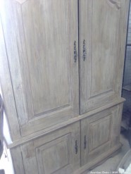 Description 102 Double Door Wood Cabinet