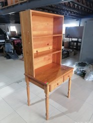 Description 3050 - Lovely Solid Wood Table with Display Area and Drawers